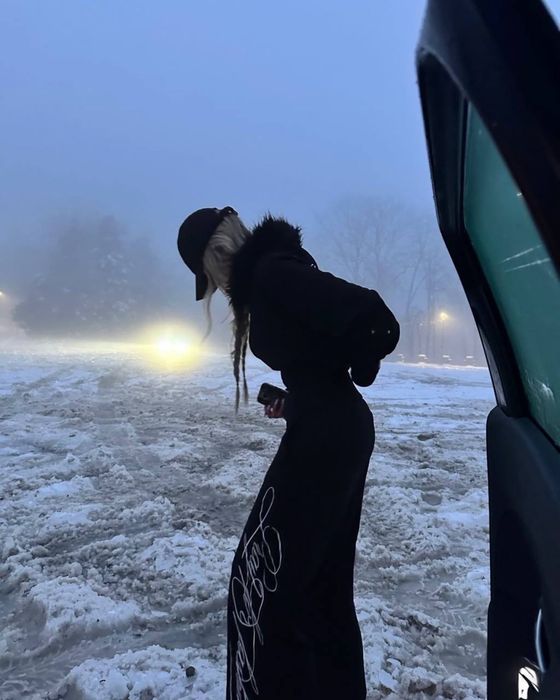 Спортивний костюм y2k, весна/літо, з хутром на капюшоні