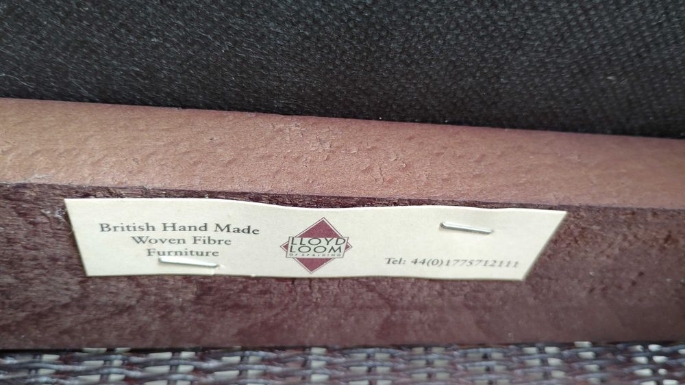 Brytyjskie krzesła rattanowe Lloyd Loom
