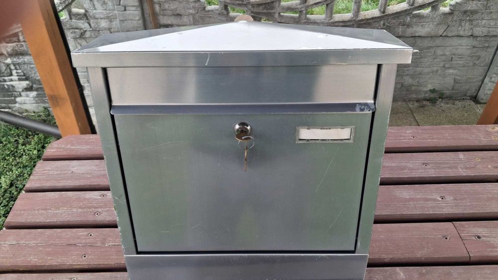 Skrzynka pocztowa na listy INOX  stal nierdzewna.
