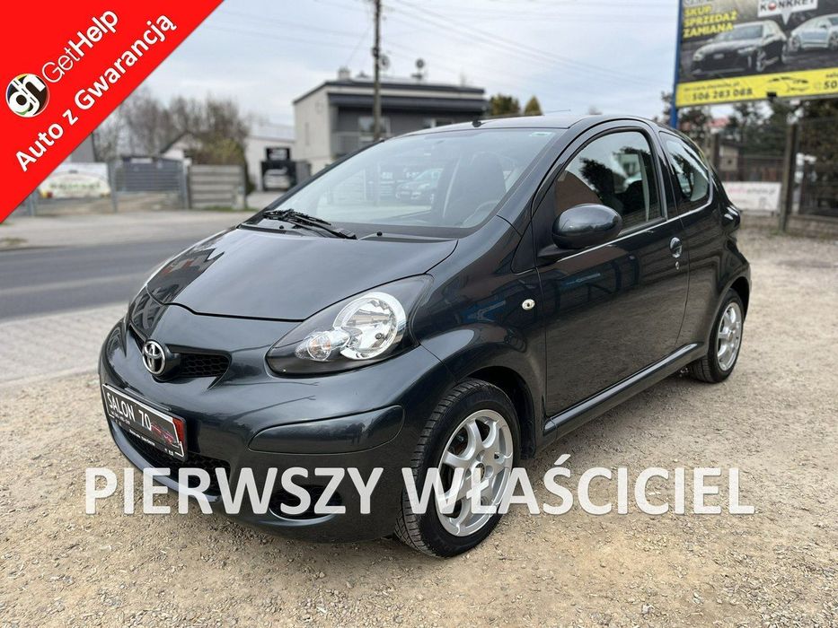 Toyota Aygo 1.0 1wł El szyby El lusterka Wspomaganie Stan BDB Bezwypadk opłacony