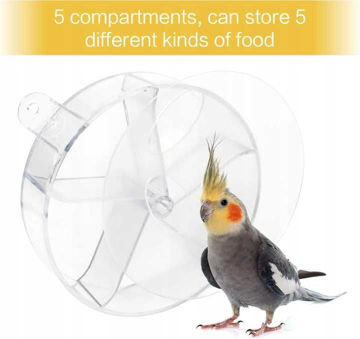 20 sztuk karmników edukacyjnych obrotowych dla ptaków/papug