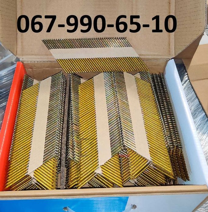 Цвях рейковий по дереву 3,1/90 мм кут 34 градуси (3000 тис шт.)