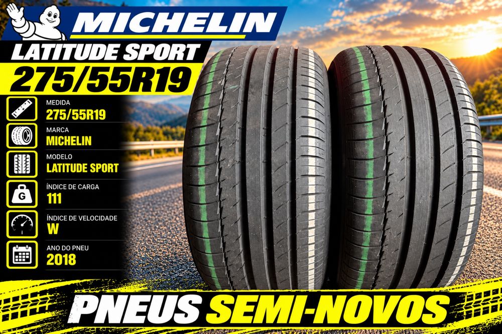 Pneus 275/55/19 Michelin Como novos Todos Iguais
