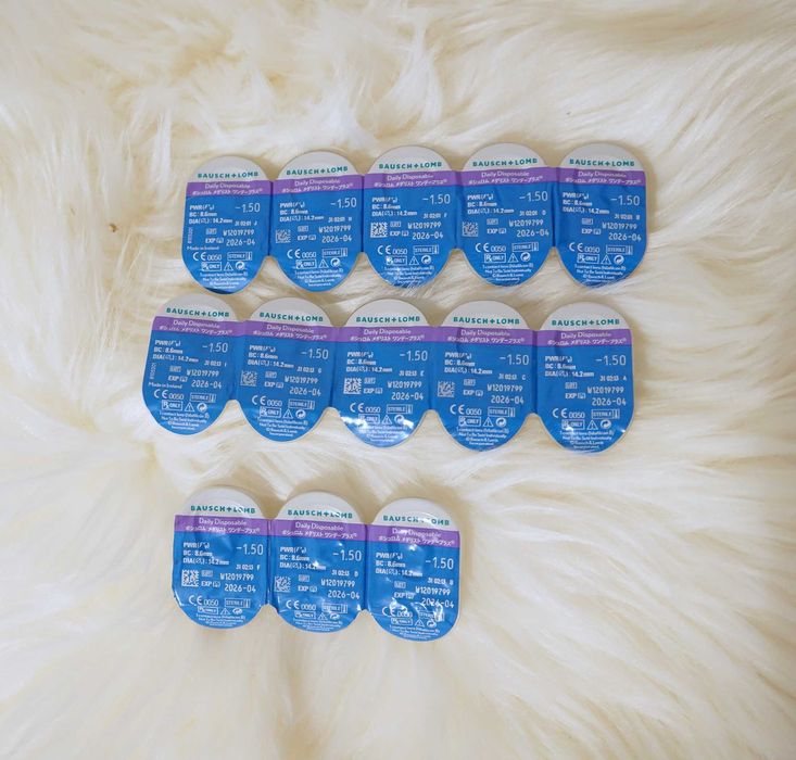 Nowe soczewki kontaktowe Bausch Lomb Daily Disposable 13 sztuk -1,50