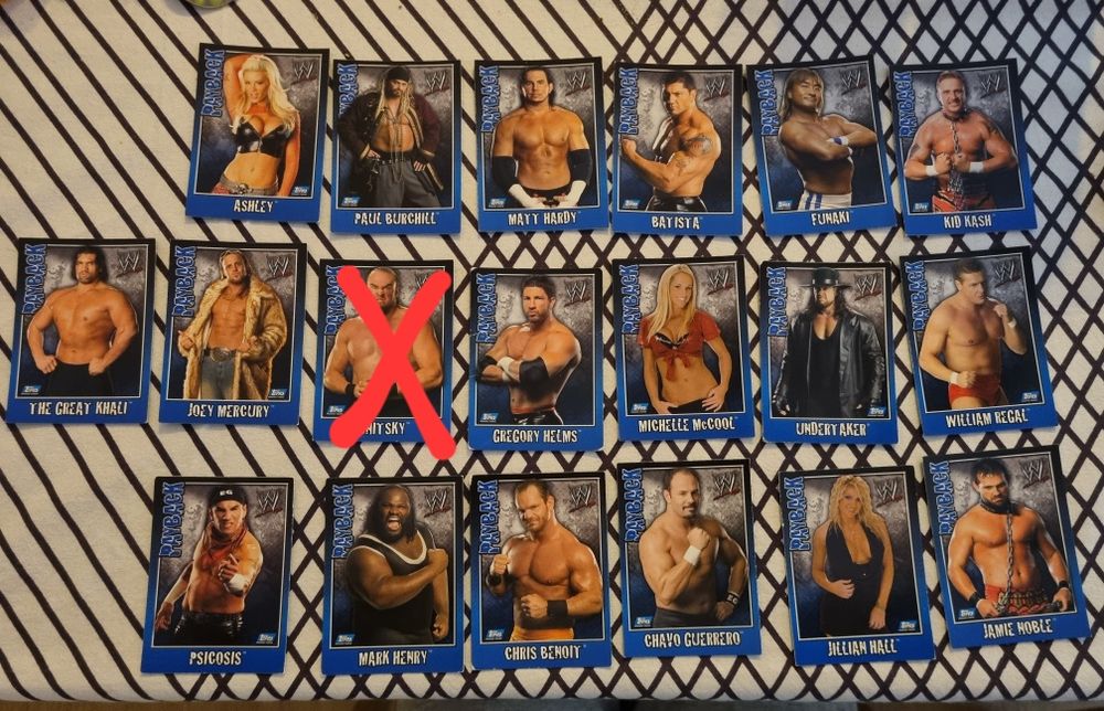 Cartas Lutadores WWE