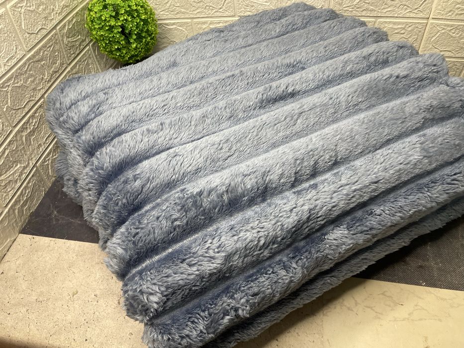 Велюрове покривало “Королівський шарпей” 6см. Смужка 200×230