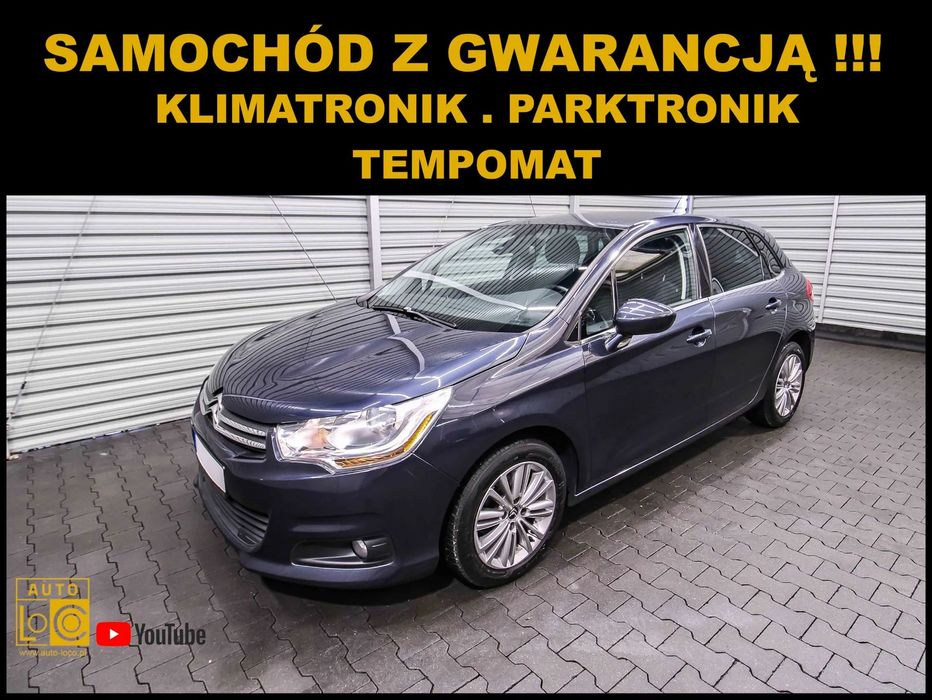Citroën C4 Klimatronik + Parktronik + Tempomat + Elektryka + ZAREJESTROWANY !!!