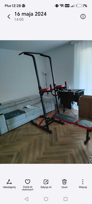 Poręcz wielofunkcyjna z ławką