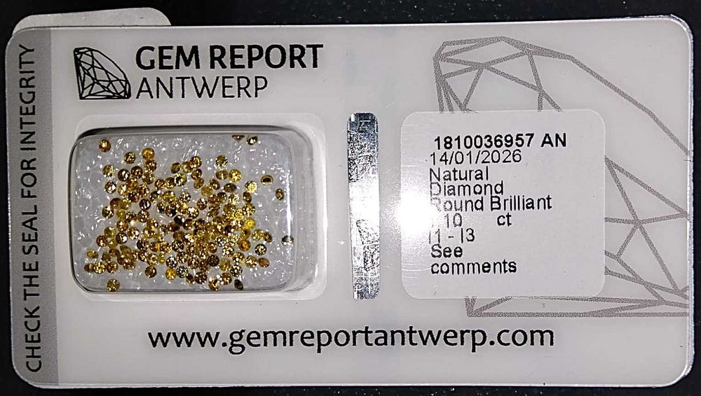 Diamantes Naturais, Certificados e Selados, Preço fixo. Portes Grátis com seguro