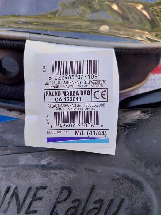 Kit Mergulho Novo Cressi Palau Marea Barbatanas + Máscara + Tubo