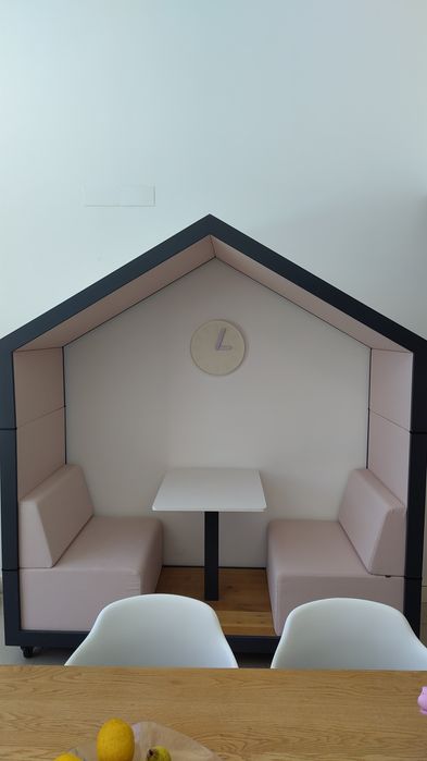 Cabine de reunião aberta