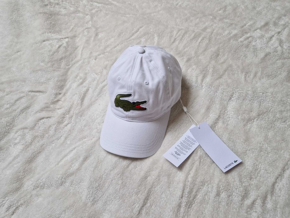 Nowa biała czapka z daszkiem Lacoste z metką