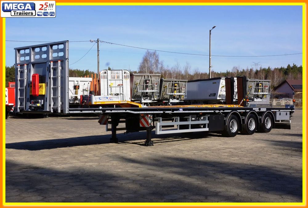 PLATFORMA Mega osie 19,5 BPW, full ADR EX3 UNIWERSALNA !!!  Od ręki ! Leasing na GOTOWĄ platformę zamki konteerowe, 12 x kłonic !!
