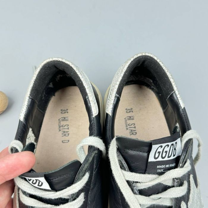 Кеды Golden Goose GGDB Hi Star кроссовки голден гус золотой гусь обувь кеди кросівки взуття шкіряне черевики ботинки кожа классические потертые