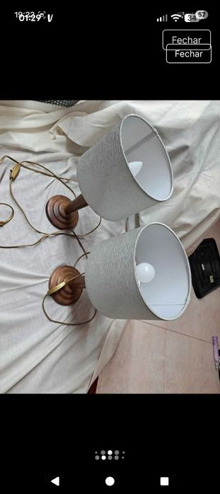 Conjunto de Candeeiros de quarto