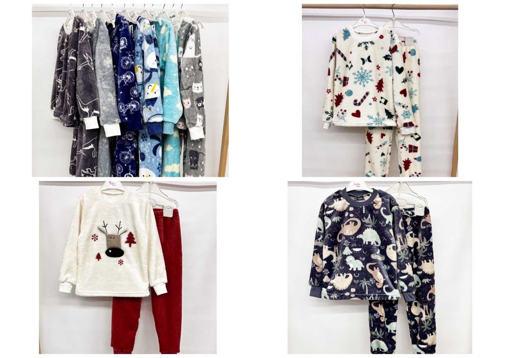 ТОП! Тепла піхама махра 86-170 см махрова піжама дитяча вельсофт