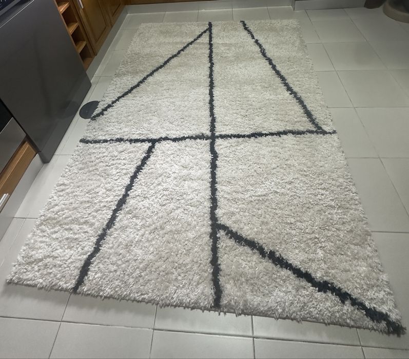 Tapete ODON 135x190 creme: como novo