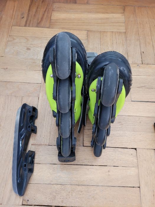 ŁYŻWOROLKI  Spokey z wymienną płozą 33-36 Regulowane.