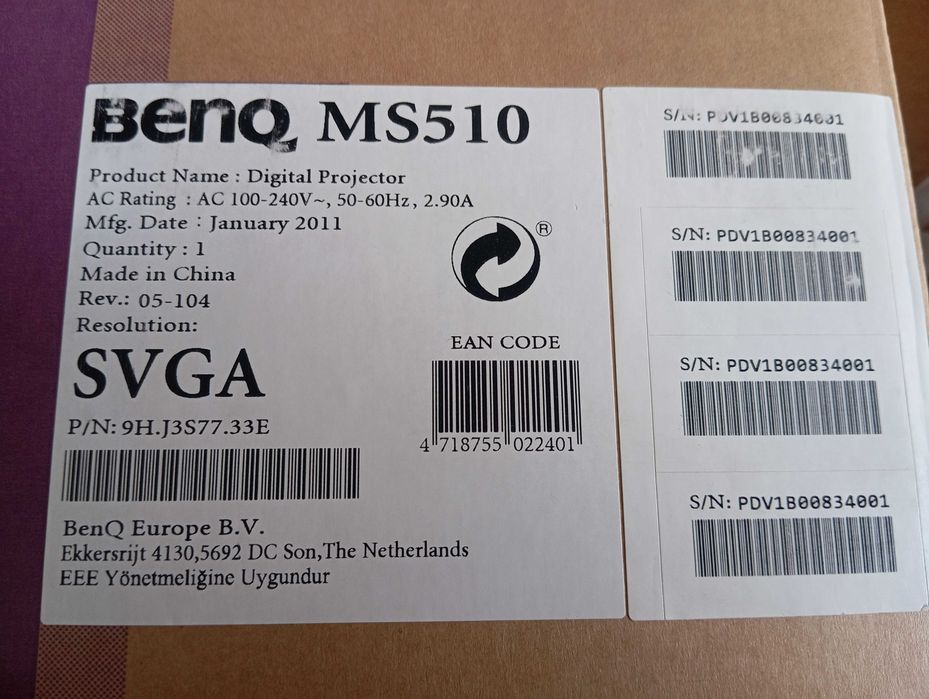 Projektor BENQ MS510