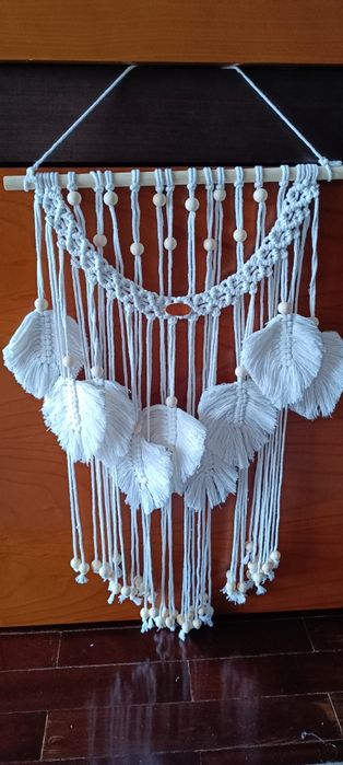 Várias peças em macramé