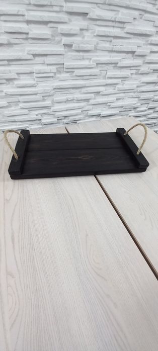Rustykalna taca drewniana