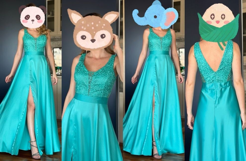 Vestido longo de festa