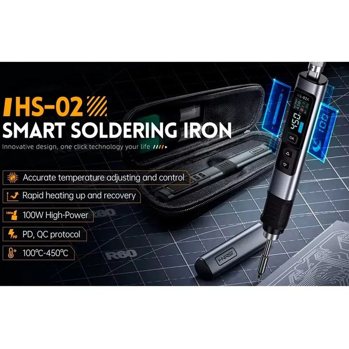Безпровідний паяльник fnirsi hs-02b (новий) 100 Вт