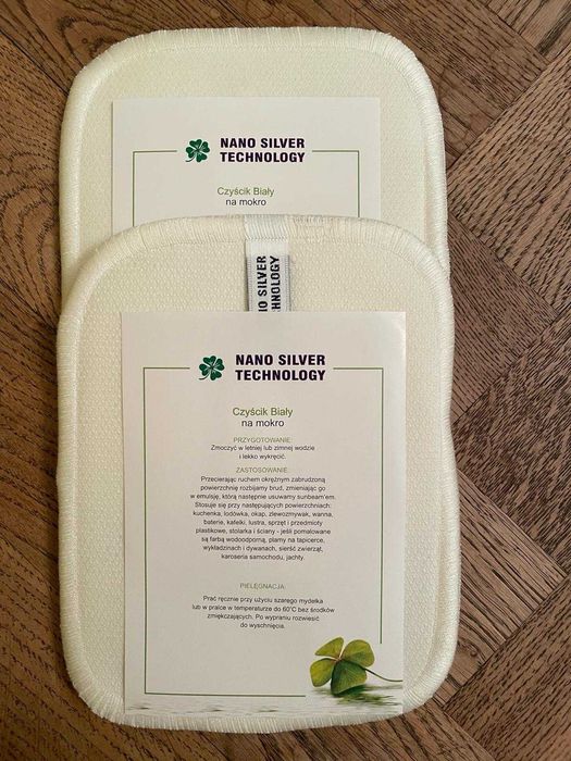 Zestaw czyścików bez chemii mop ścierki Raypath nano silver technology
