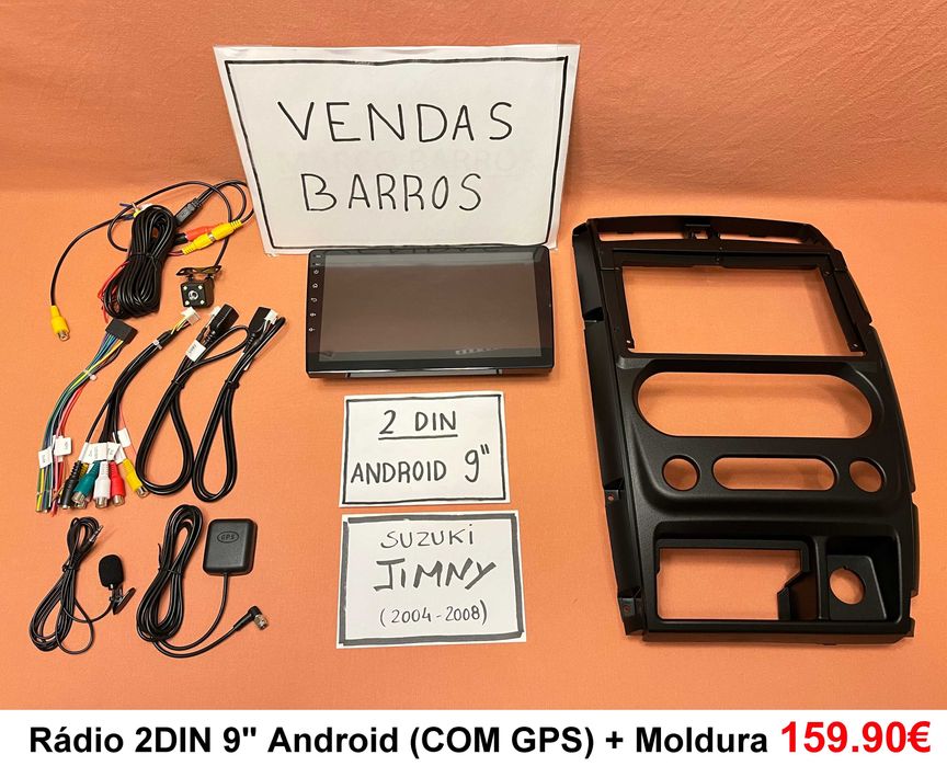 (NOVO) Rádio 2DIN • SUZUKI Jimny (1998 até 2018) • Android GPS 4+64GB
