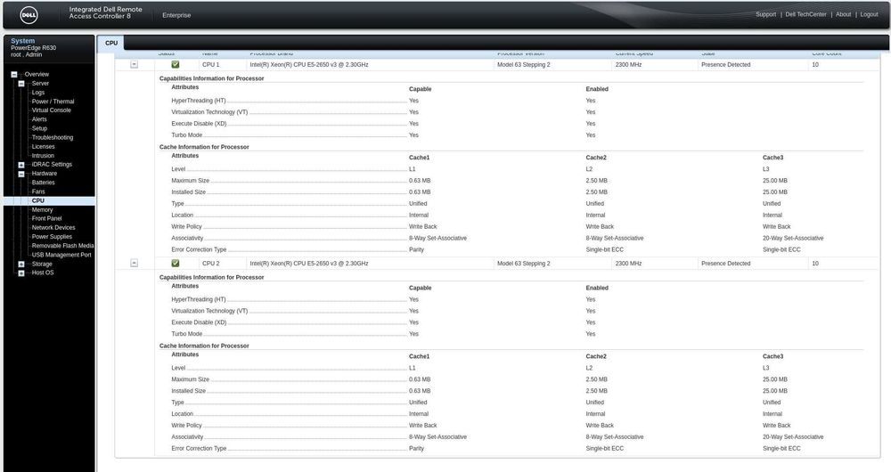 Dell R630 | 2x E5-2667v3 | 64GB ECC | 2x146GB SAS | H730 | iDRAC Ent | Szyny