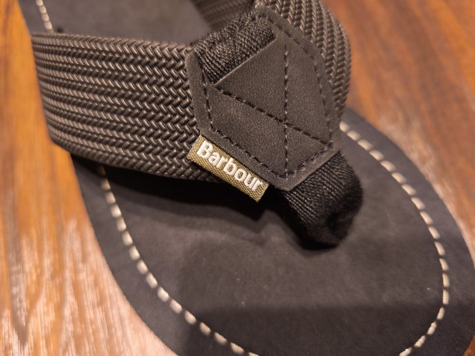 Japonki męskie Barbour 41 czarne nowe