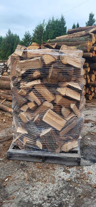 Drewno Dąb Grab Brzoza kominkowe drzewo opałowe suche świeże układane