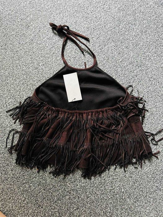 Топ жіночий Zara, замш,  розмір Л