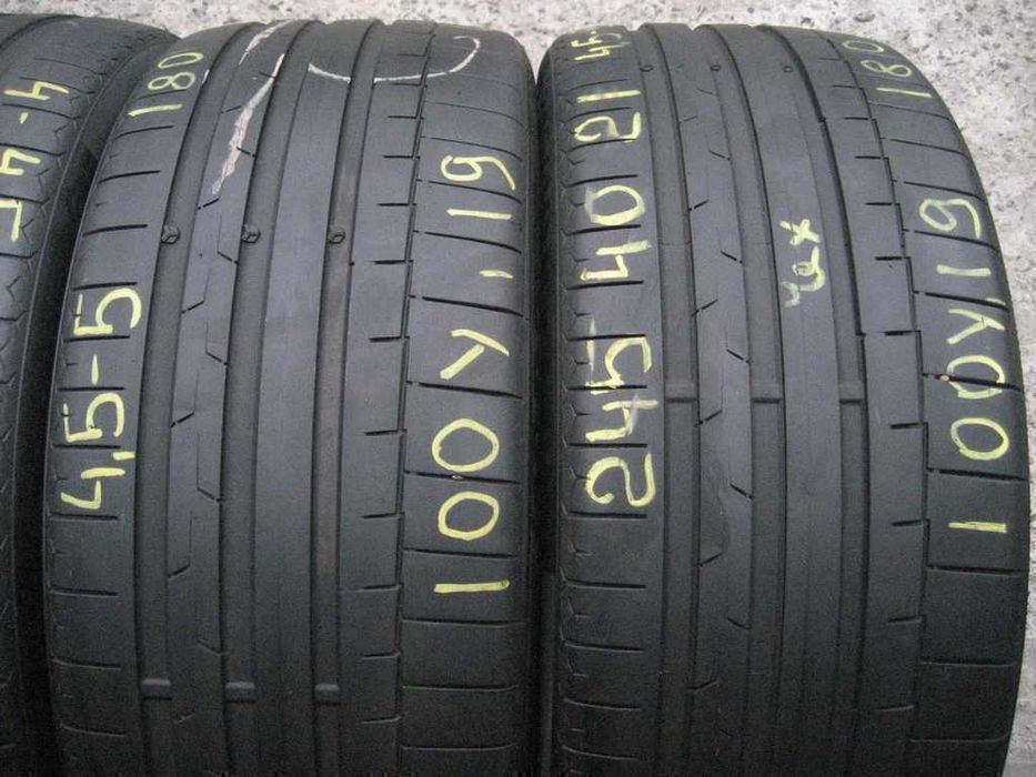245/40 R21 100Y XL Continental SportContact6 Літо 2штуки шини б/у