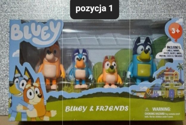 Bluey & frjends sztywne figurki