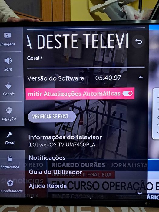 Smart TV LG 55 55UM7450PLA