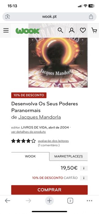 VENDO LIVRO NOVO NUNCA USADO  DESENVOLVA OS SEUS PODERES PARANORMAIS