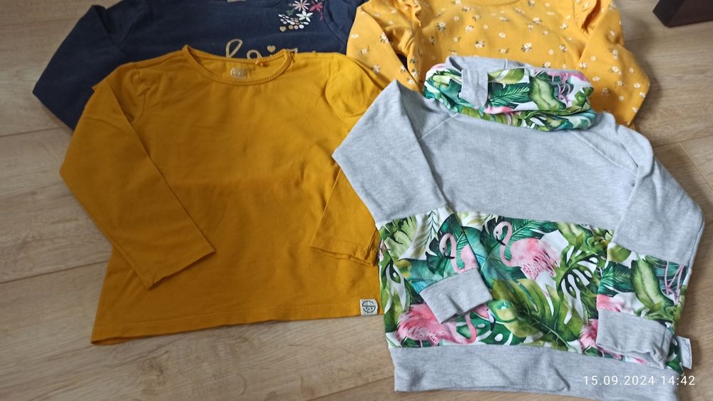 6 sztuk bluzy bluzki dziewczynka 110/116