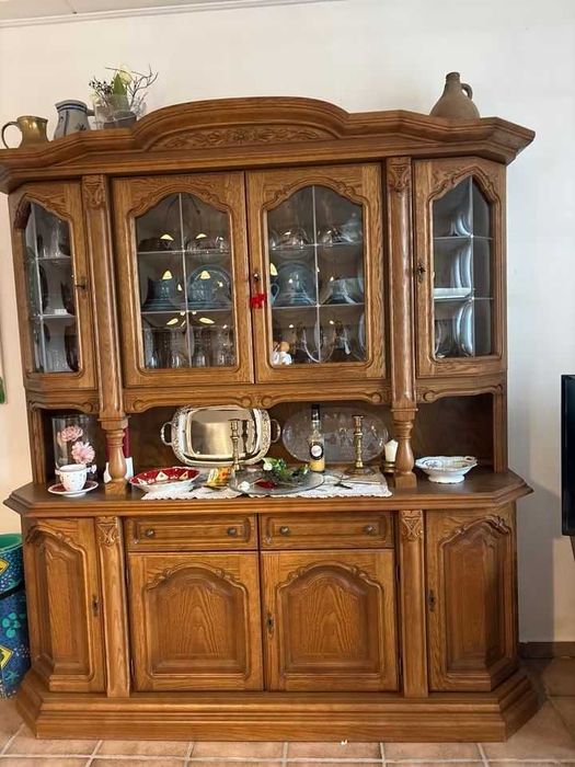 Вітрина буфет дуб- горіх