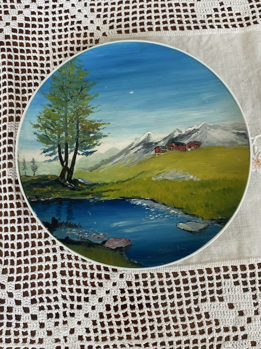 Vintage Vista Alegre Four-Plate Set