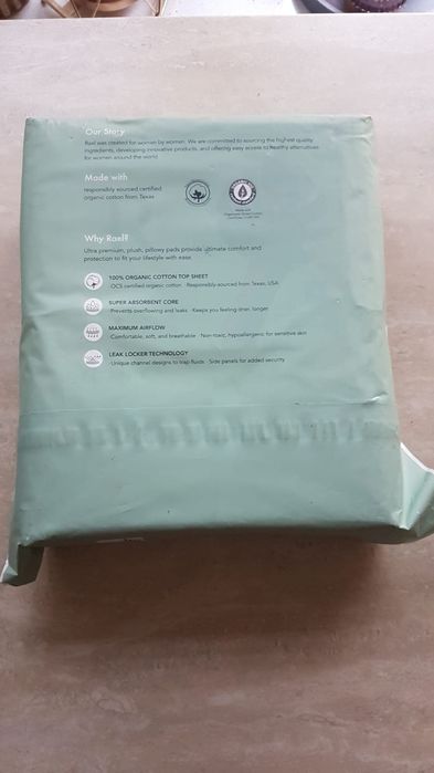 Podpaski z bawełny organicznej