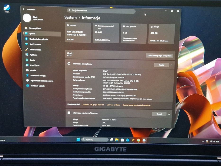 Gigabyte RC57 - RTX4060 Gaming. 16gb RAM.