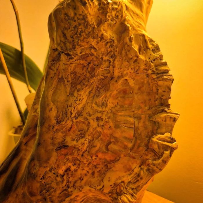 Светильник из дерева "Время"