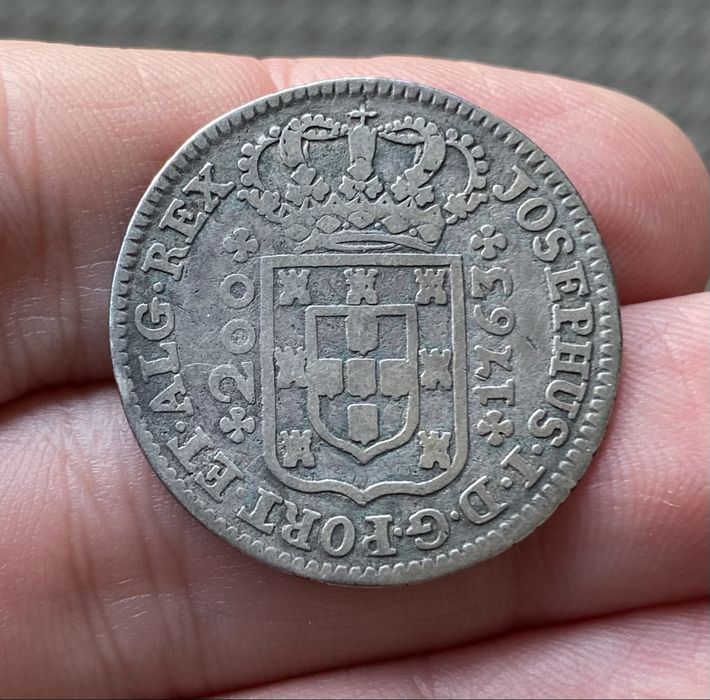 Moeda 1213 - D. JOSE I - 12 Vintens ( 240 Reis ) 1763