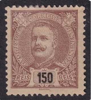 1895/96 Selo da Série D°Carlos I MLH