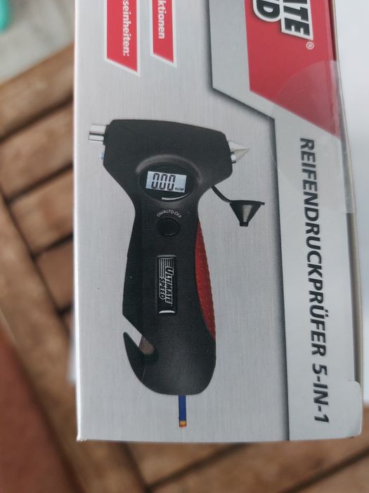 Medidor pressão pneus 5 em 1