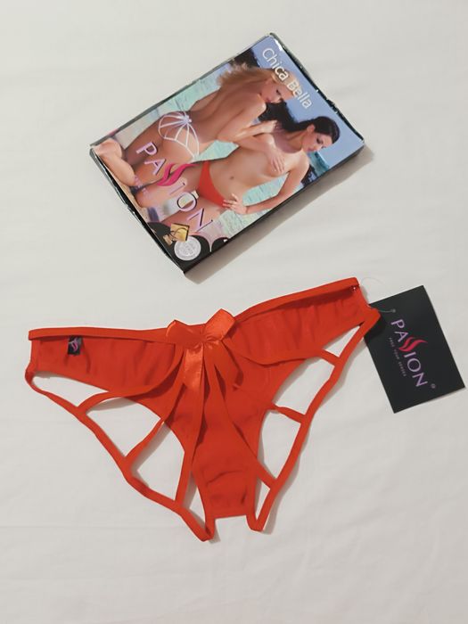 Cueca Sexy Vermelha com Laço. Tamanho L/ XL