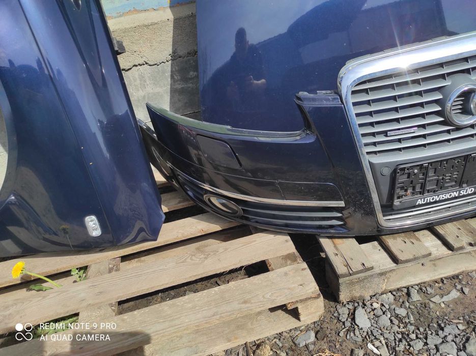 Audi A6 C6 LZ5D maska błotnik zderzak przedni Xenon S-Line lampa