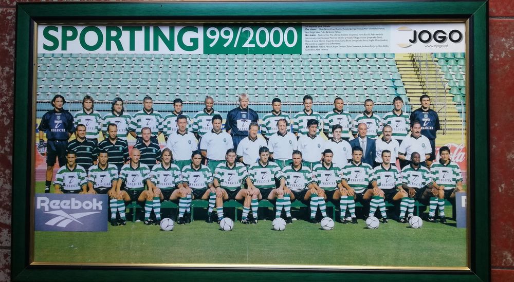 Quadro do Sporting campeão 2001 sem vidro