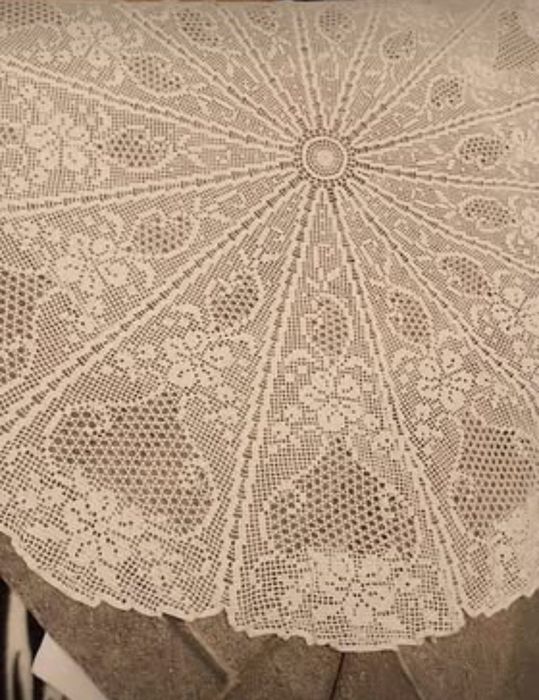 Toalha renda crochê